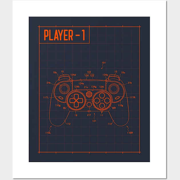 Gamer t-shirt Wall Art by Toni's Tee's